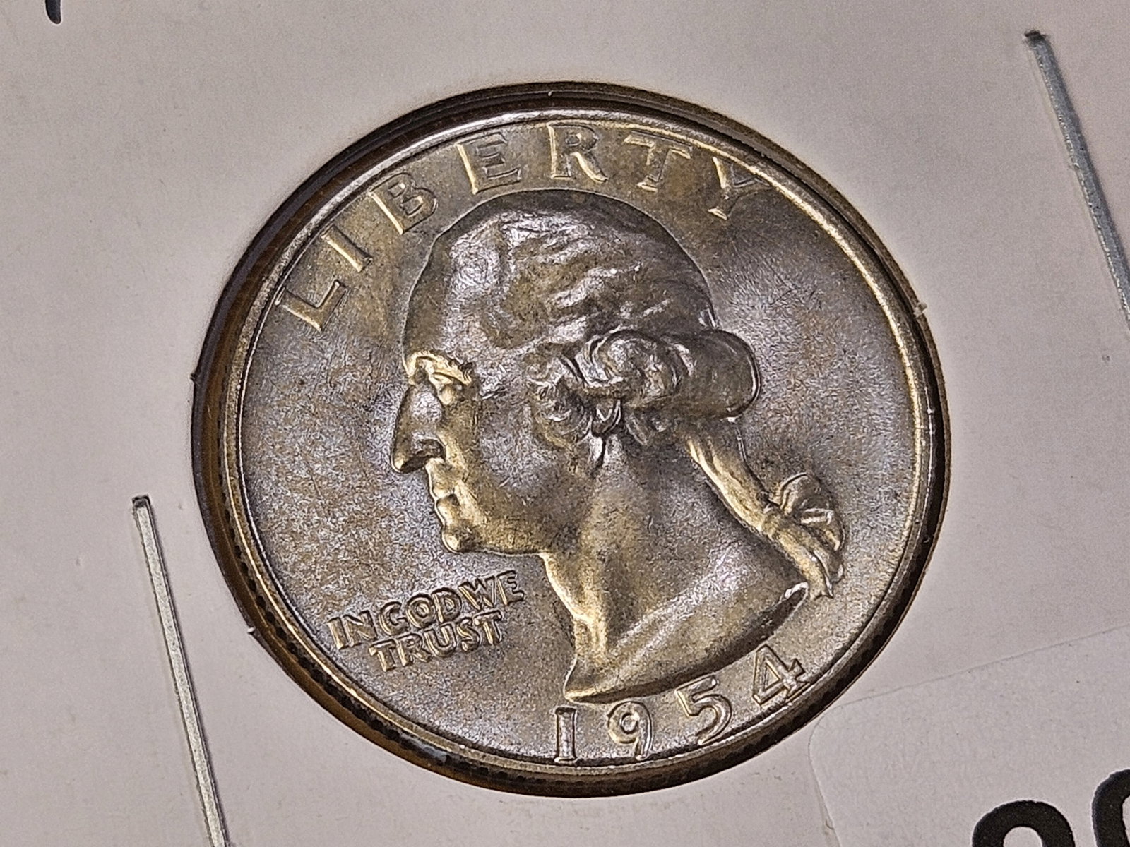 Better Grade 1954-D Washington Silver Quarter - 2