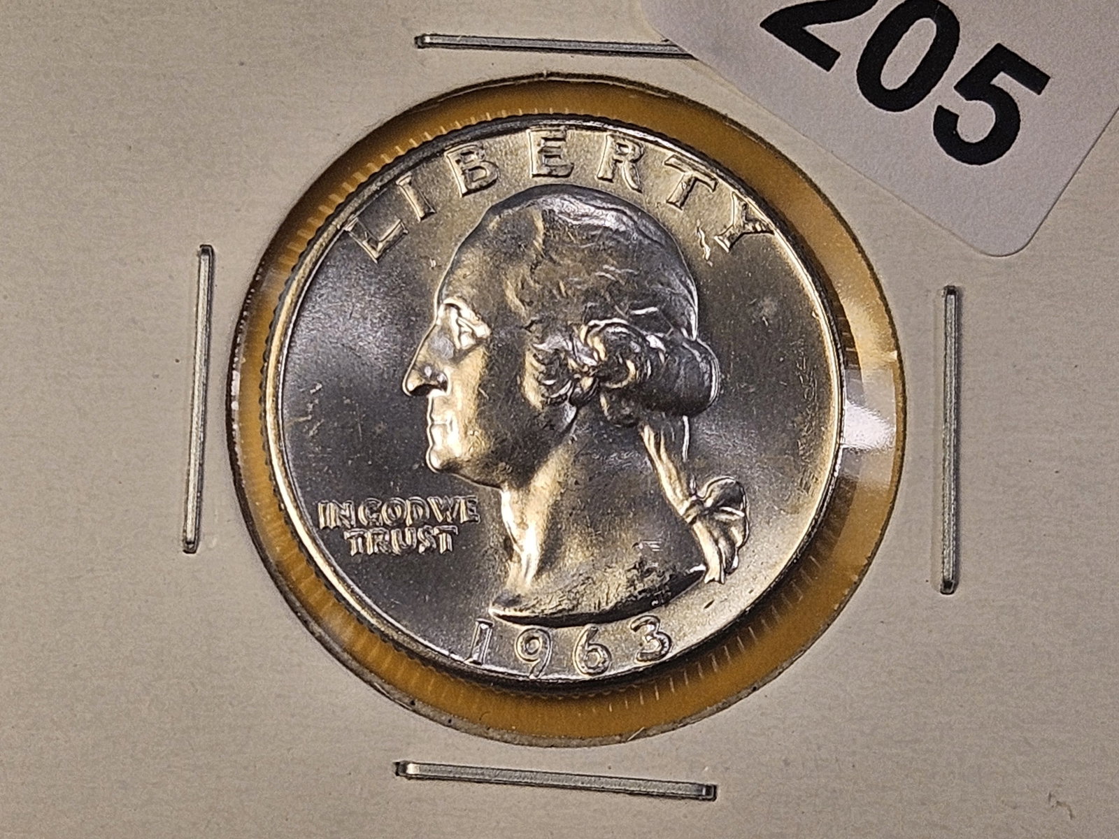 Four Brilliant Uncirculated Washington Silver Quarters - 2
