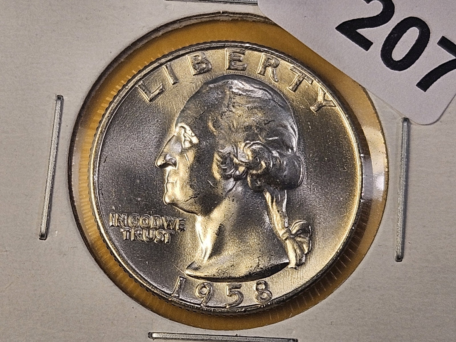 Four Brilliant Uncirculated Washington Silver Quarters - 2