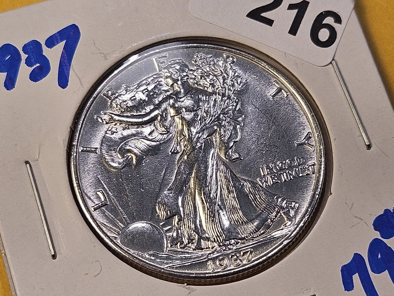 Better Grade 1937 Walking Liberty Silver Half Dollar - 2