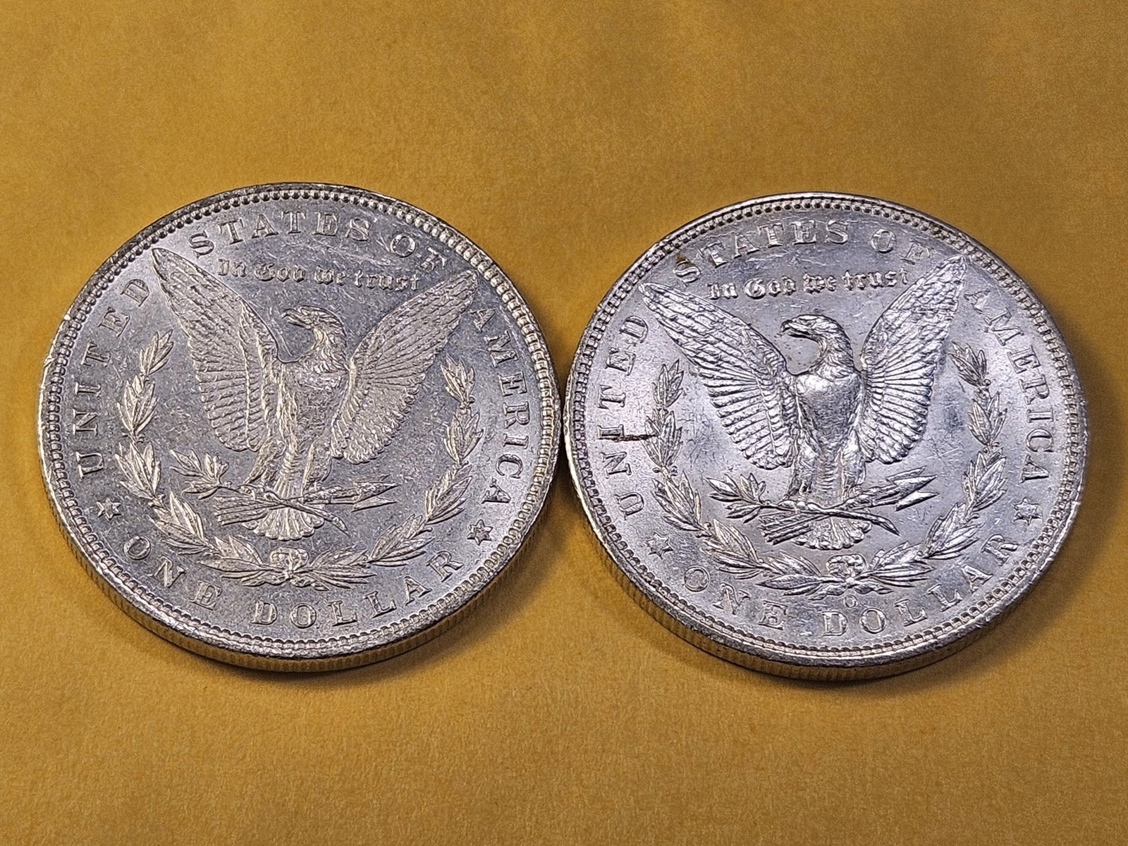 Two Brilliant About Uncirculated Morgan Silver Dollars - 4