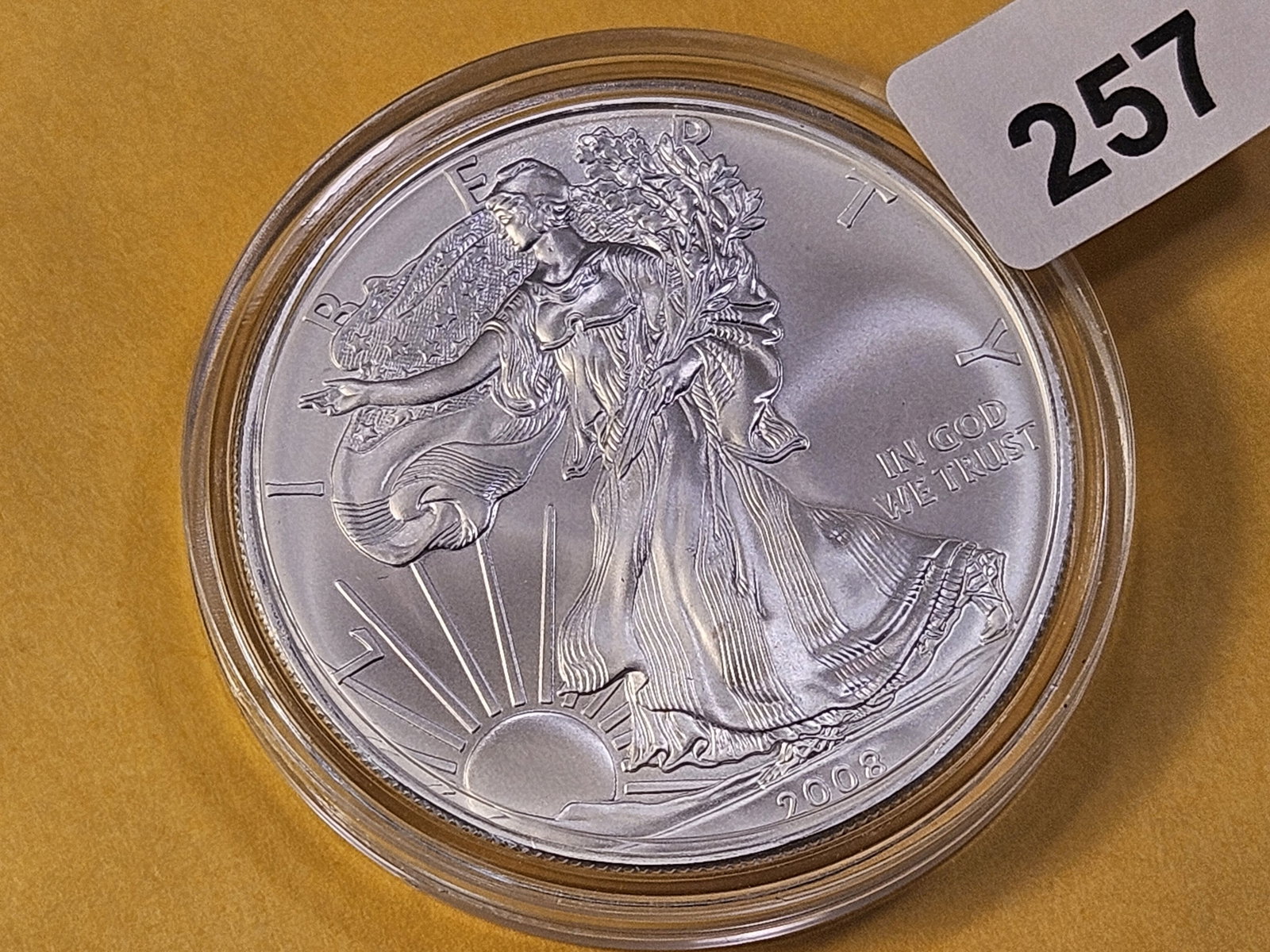 GEM Brilliant Uncirculated 2008 American Silver Eagle - 2