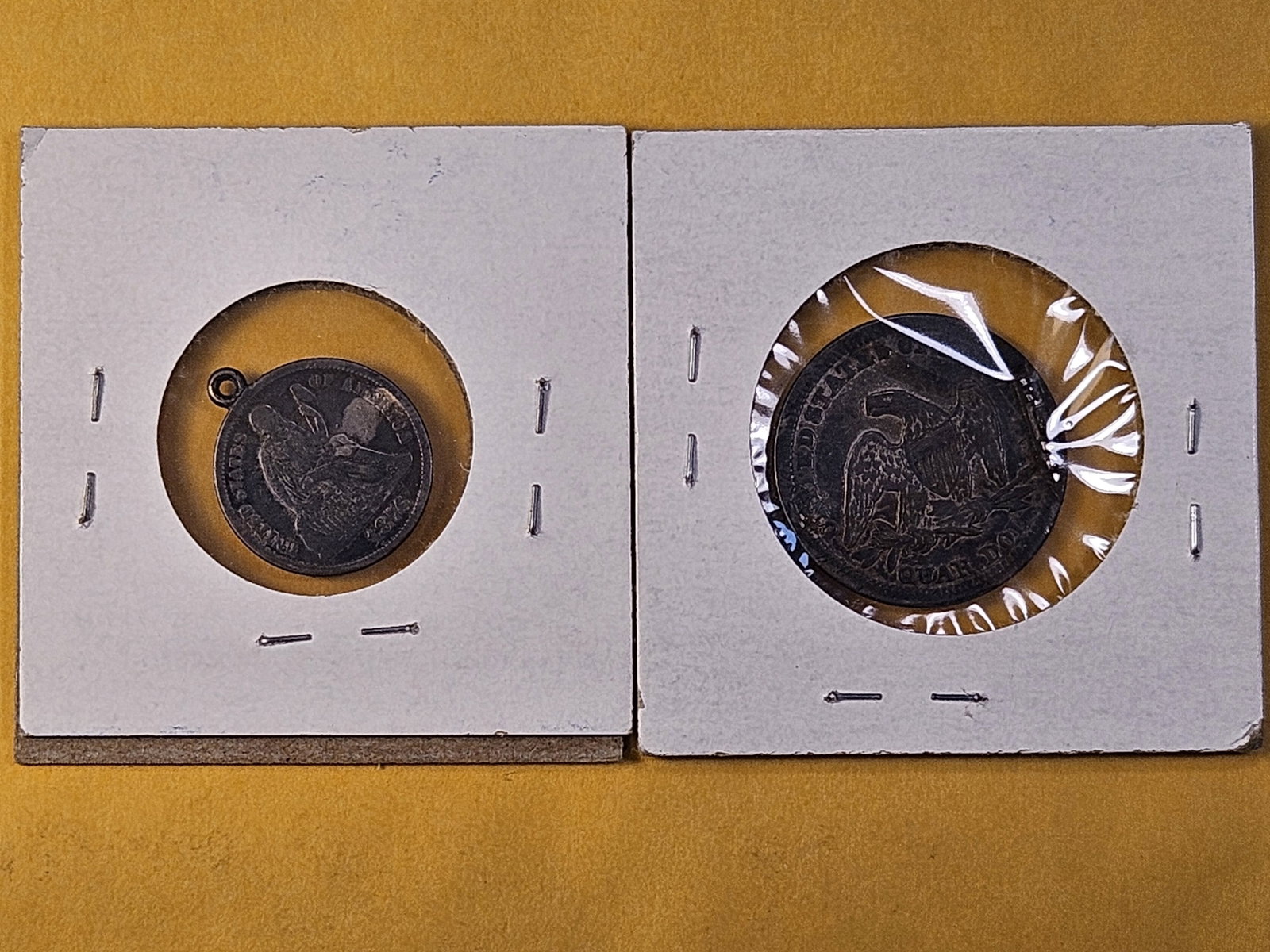 Two US Silver Coin Love Tokens - 4