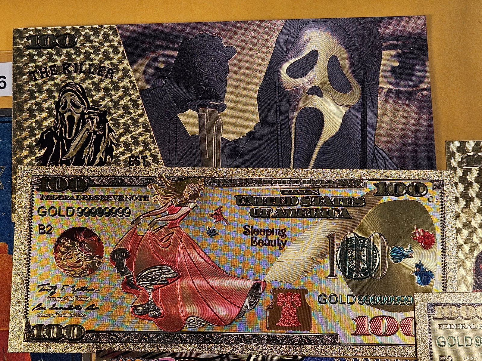 Nine Mixed Gold Plated Notes - 2