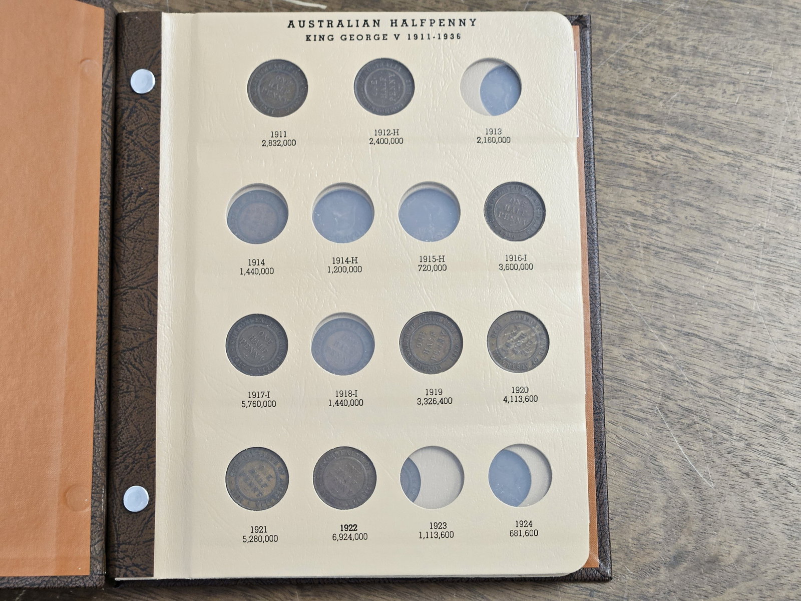 Partially Filled Australia Penny Dansco Album - 2