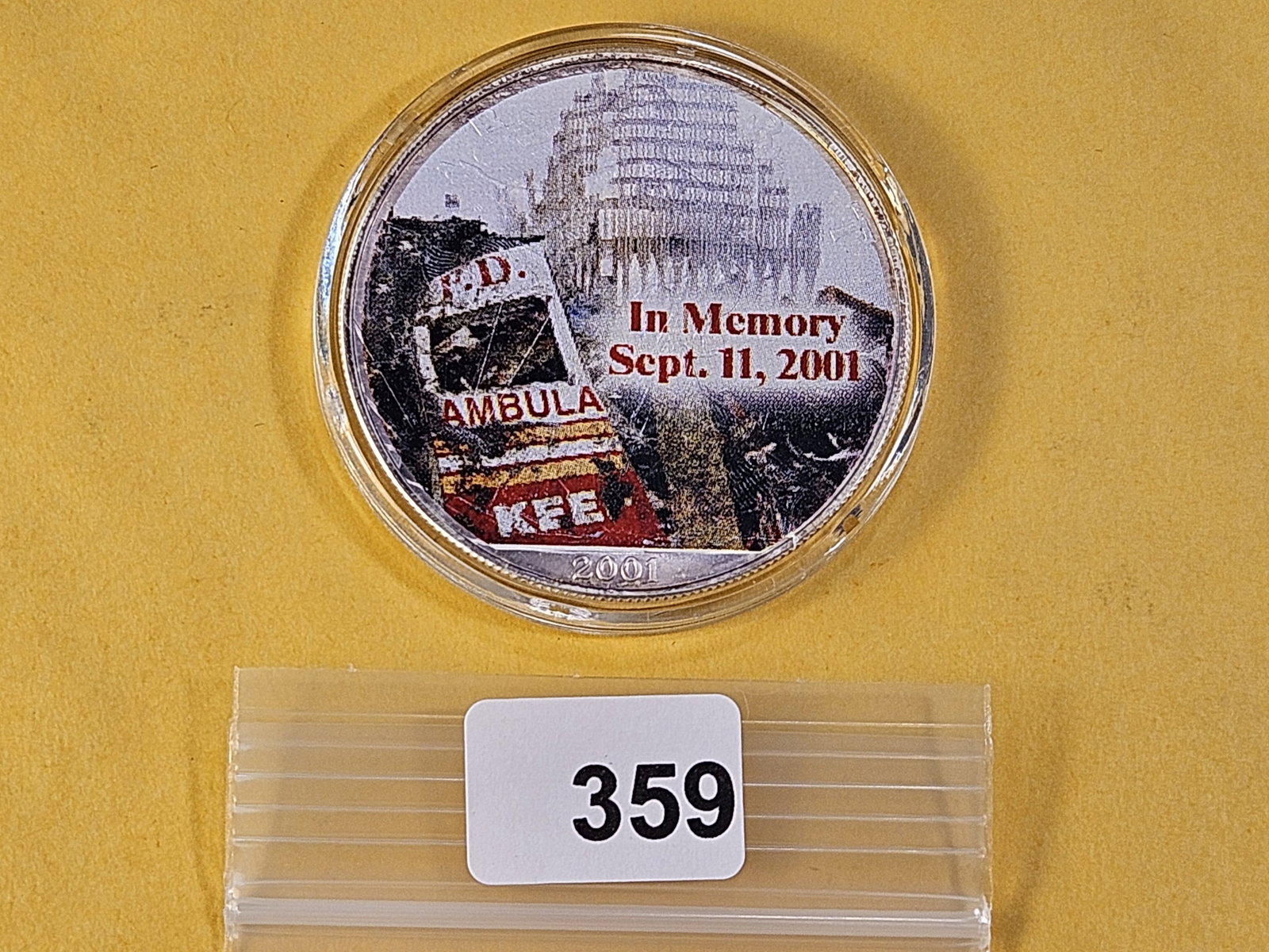 And last but not least, a 2001 Colorized American Silver Eagle - 2