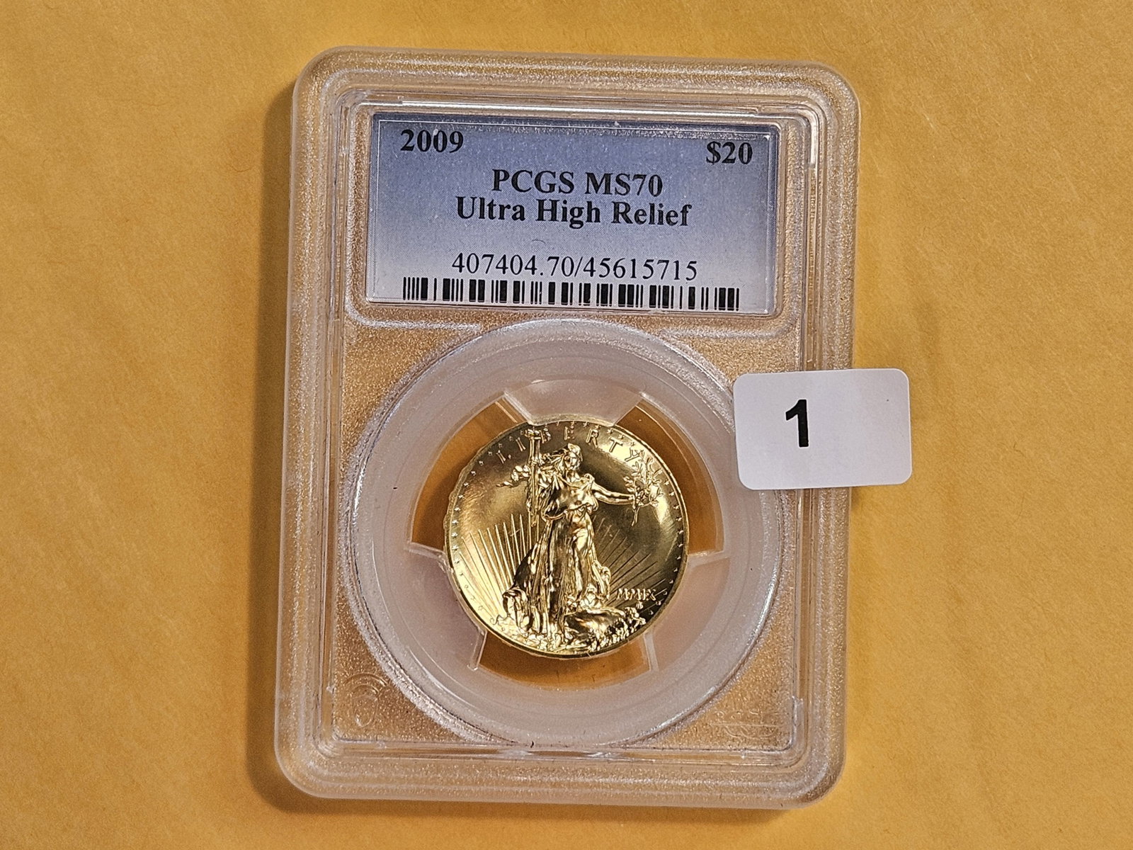 GOLD! Perfect! PCGS 2009 Gold Liberty Twenty Dollars in Mint State 70 - 2