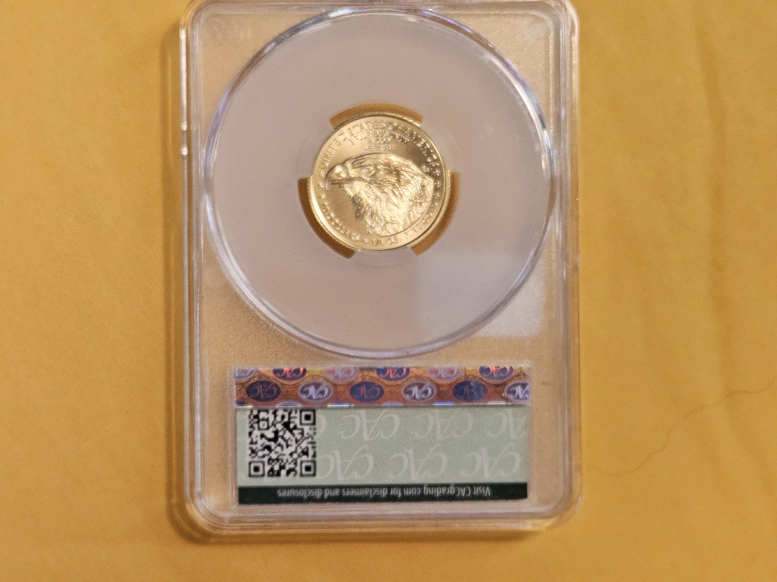 GOLD! PERFECT! CACG 2023 Ten Dollar American Gold Eagle in Mint State 70 - 3