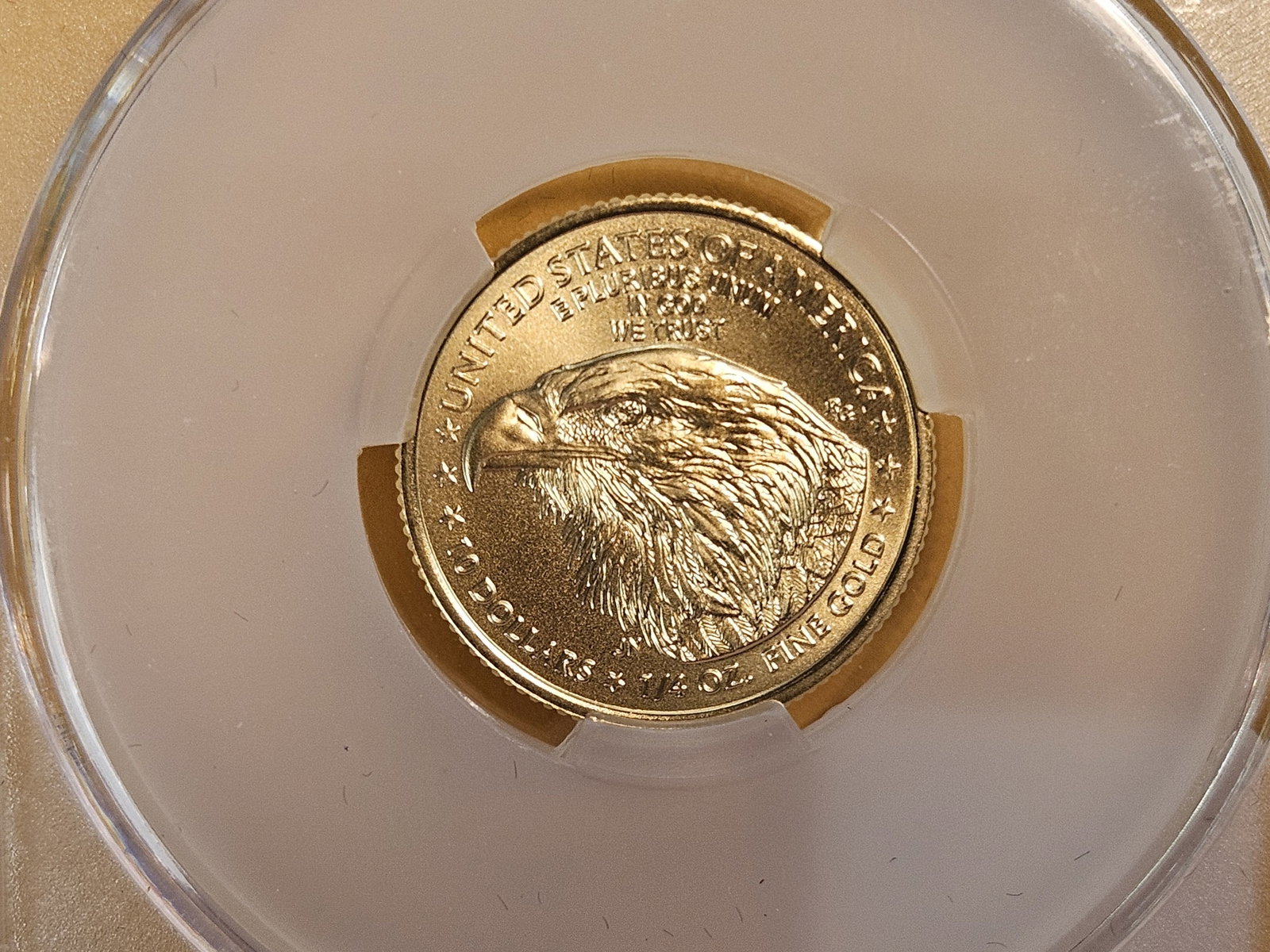 GOLD! PERFECT! CACG 2023 Ten Dollar American Gold Eagle in Mint State 70 - 4