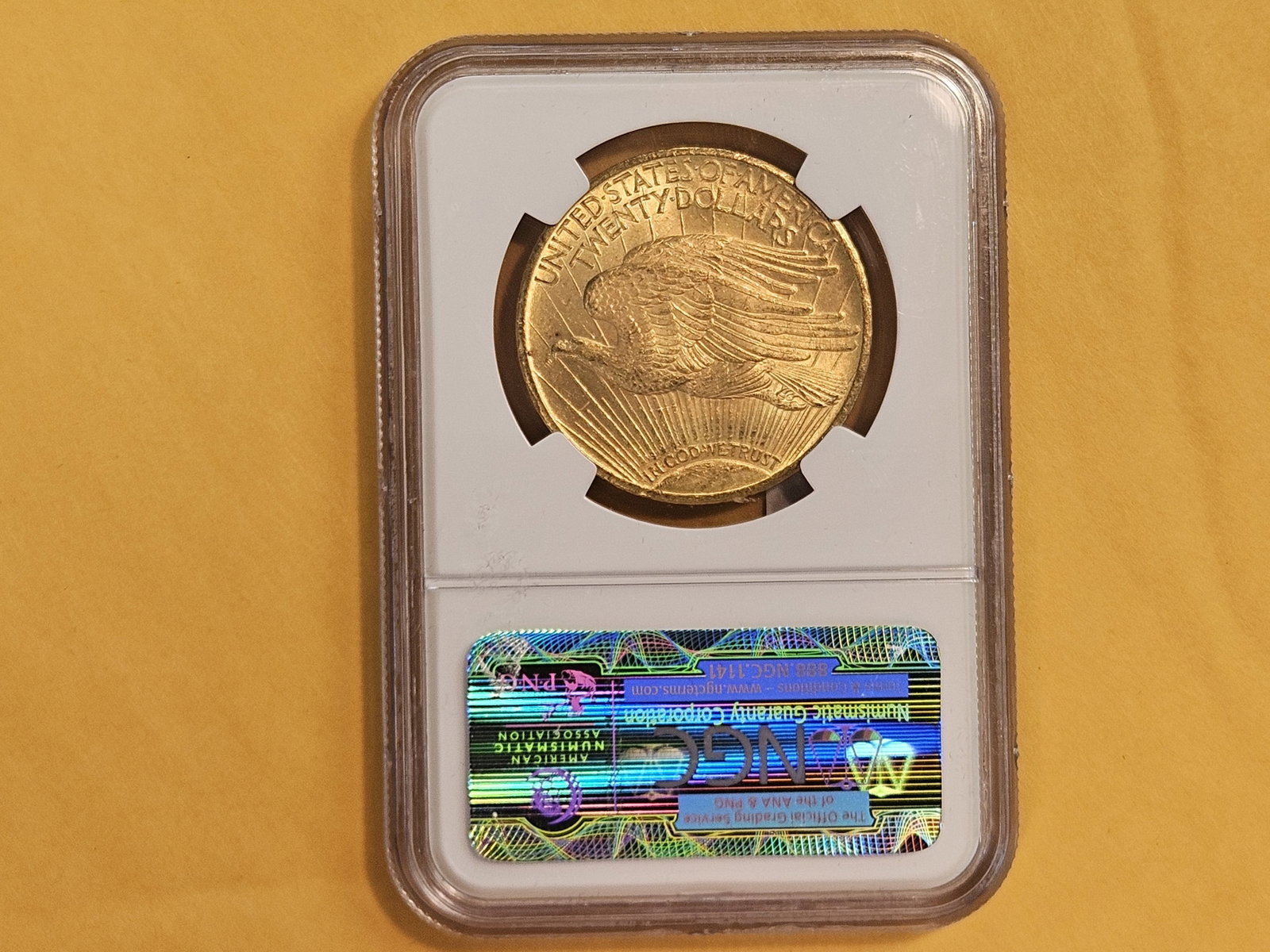 GOLD! NGC 1924 Saint Gaudens Gold Twenty Dollars in Mint State 63 - 3
