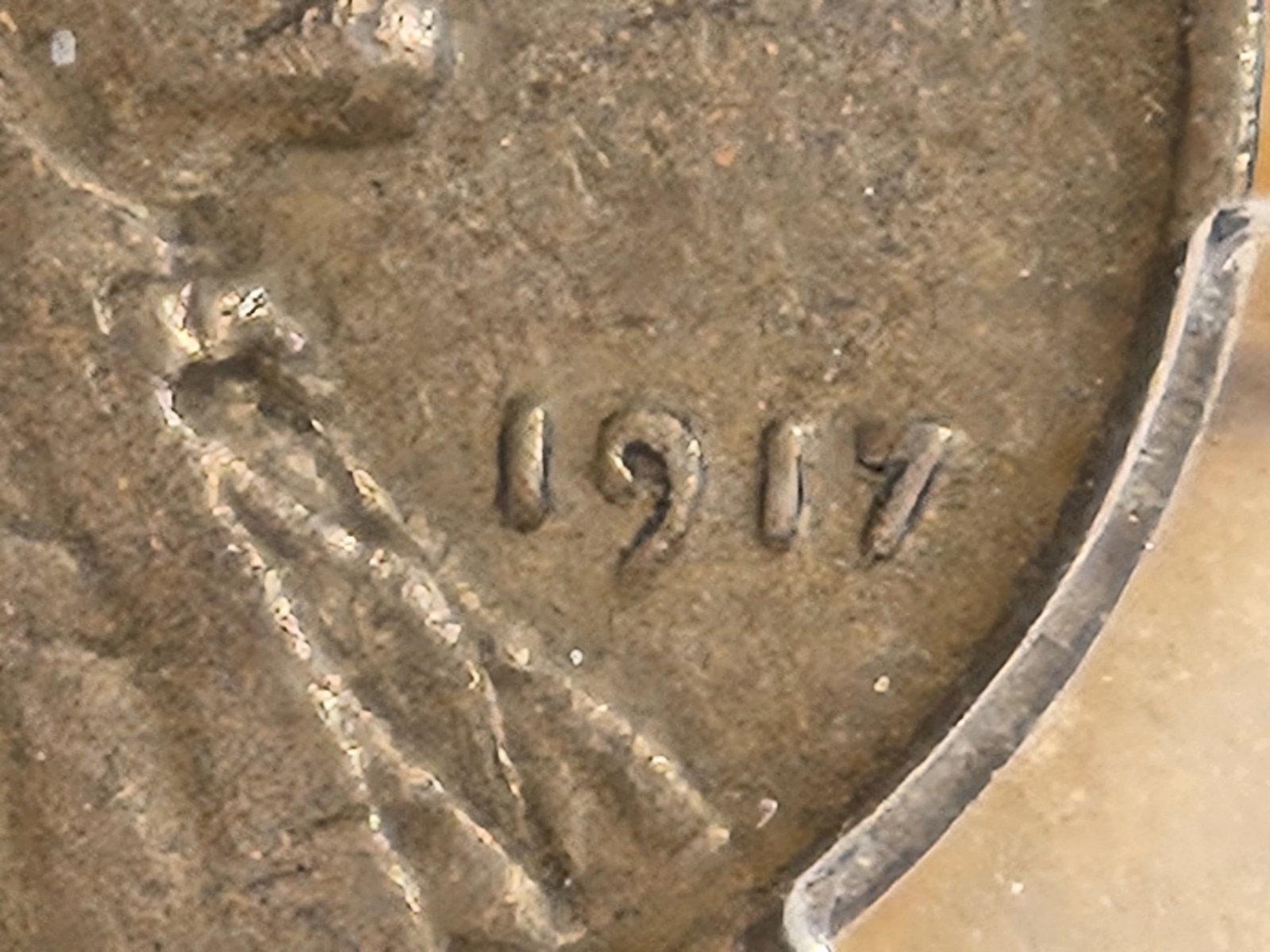 ** KEY VARIETY ** PCGS 1917 Wheat Cent DOUBLED DIE OBVERSE in Very Good - 08 - 3