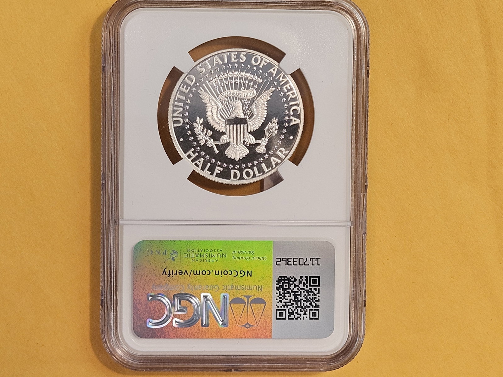 PERFECT! NGC 2014-S Silver Kennedy Half Dollar in Specimen 70 Prooflike Enhanced Finish - 3