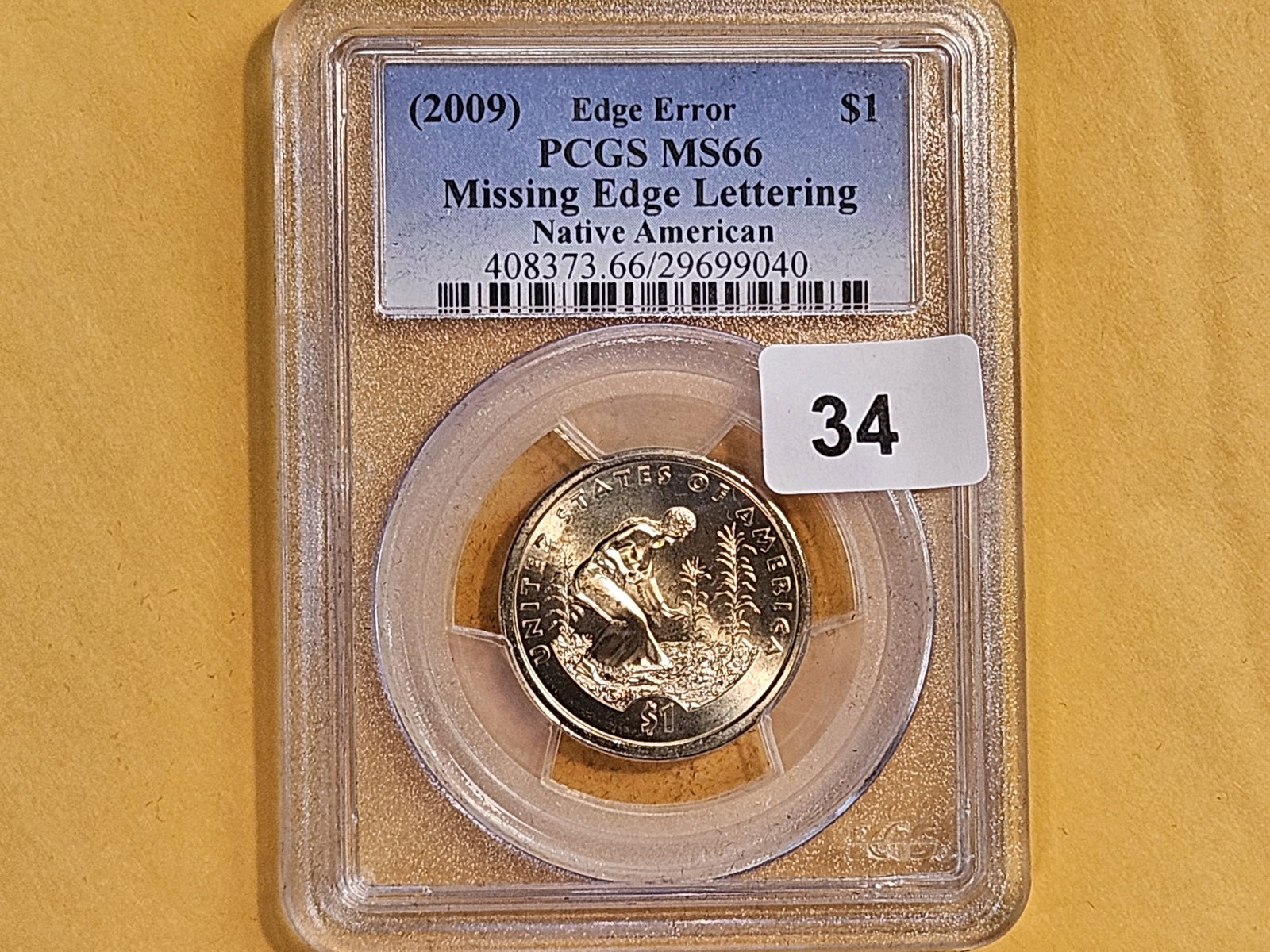 VARIETY! GEM! PCGS 2009 Native American Dollar in Mint State 66 - 2
