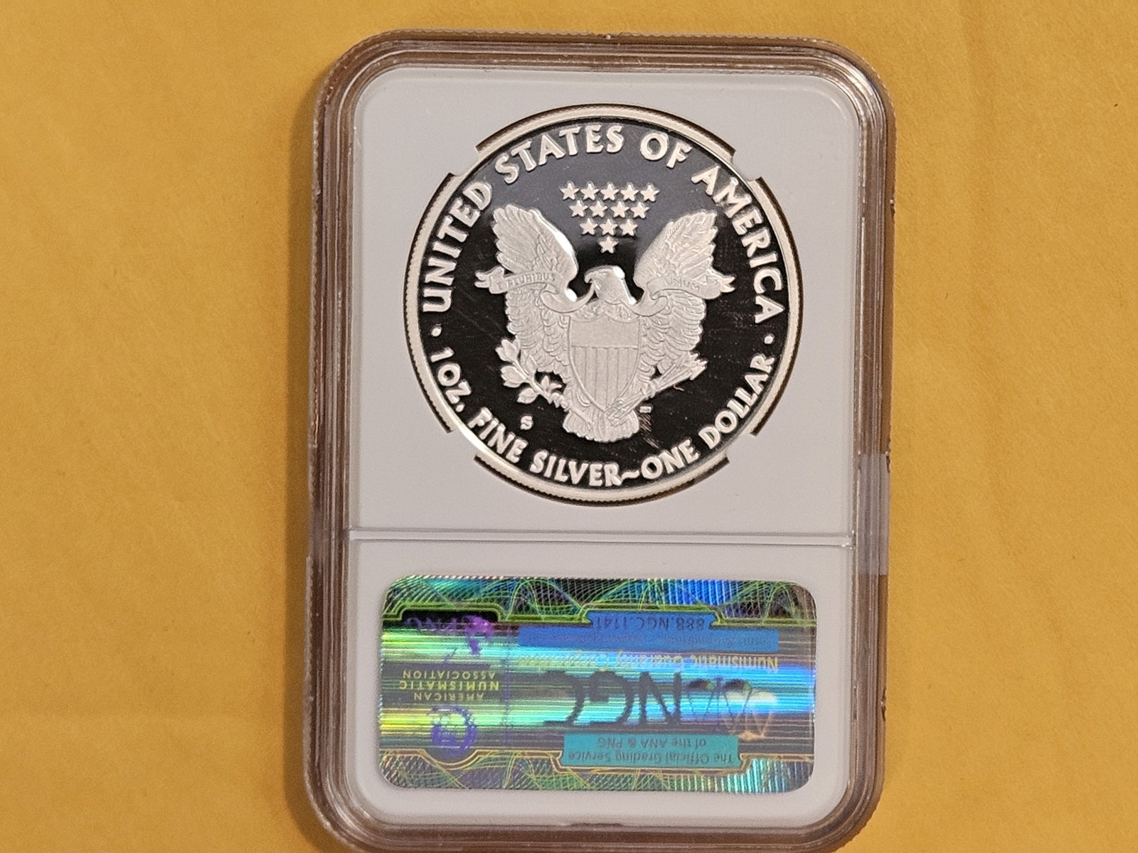 NGC 2012-S American Silver Eagle in Proof 60 Ultra Cameo - 2