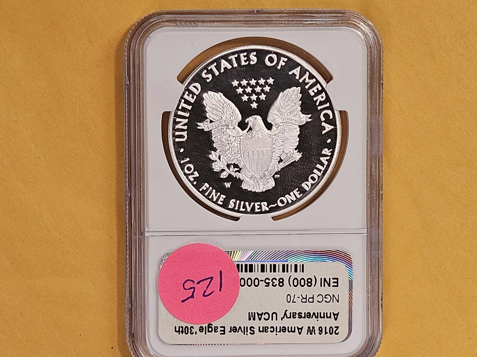 PERFECT! NGC 2016-W American Silver Eagle in Proof 70 Ultra Cameo - 3