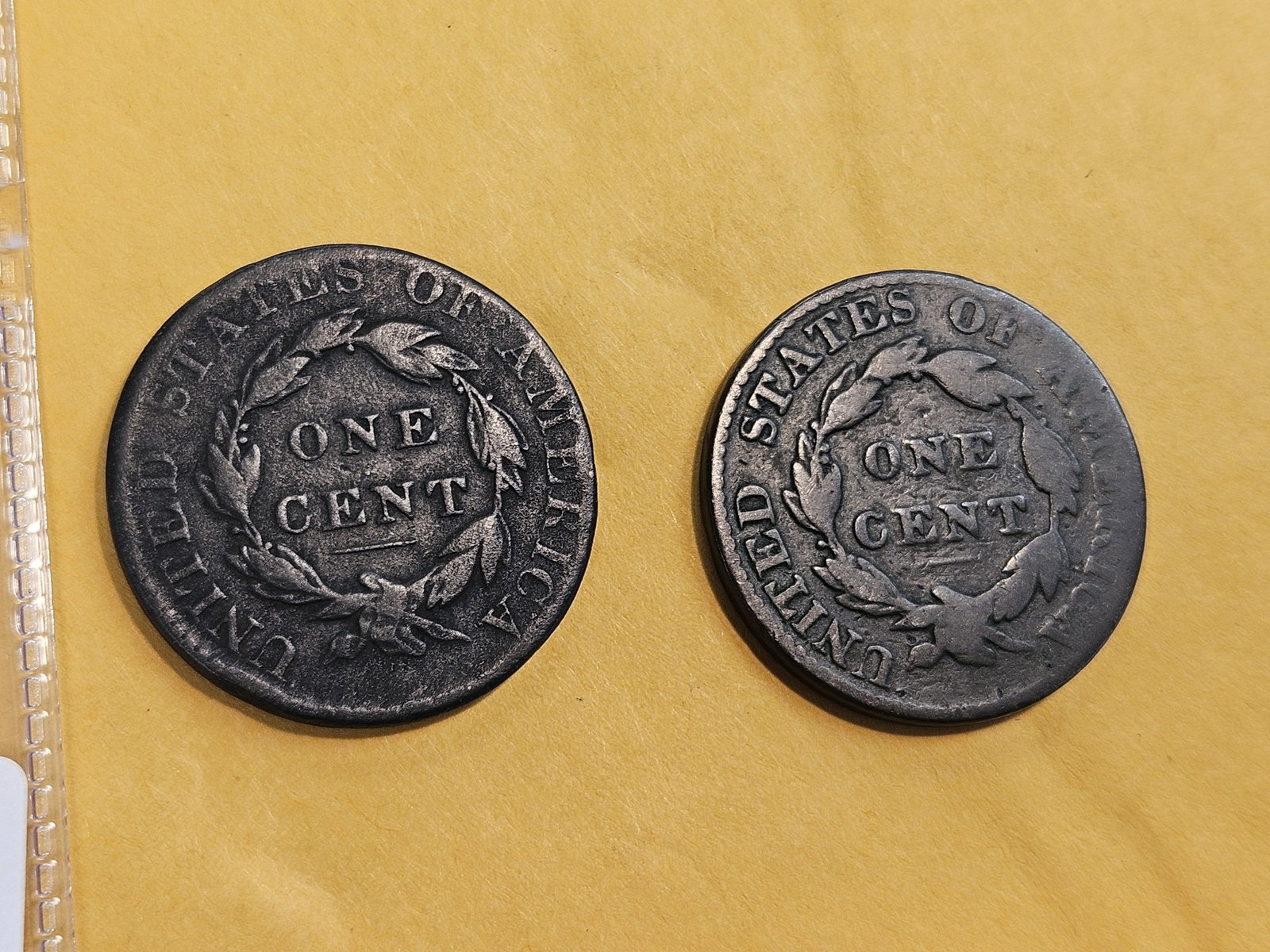 1820 and 1824 Coronet Head Large Cent - 3