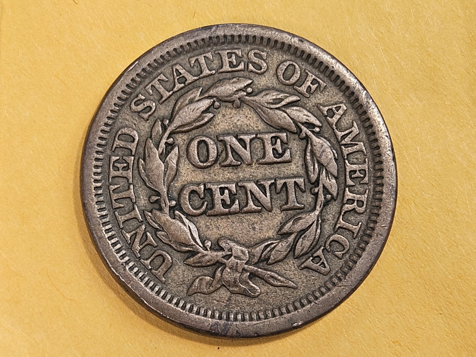 1848 Braided Hair Large Cent in Extra Fine - 3