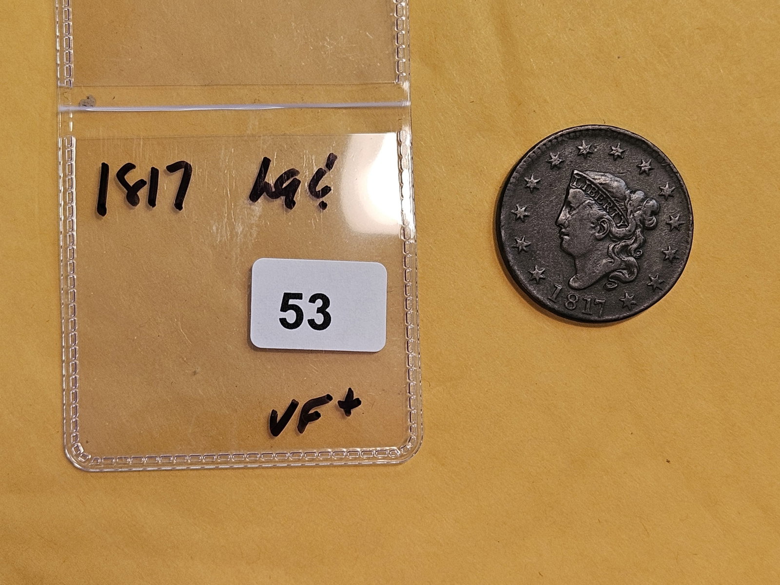 1817 Coronet Head Large Cent - 2