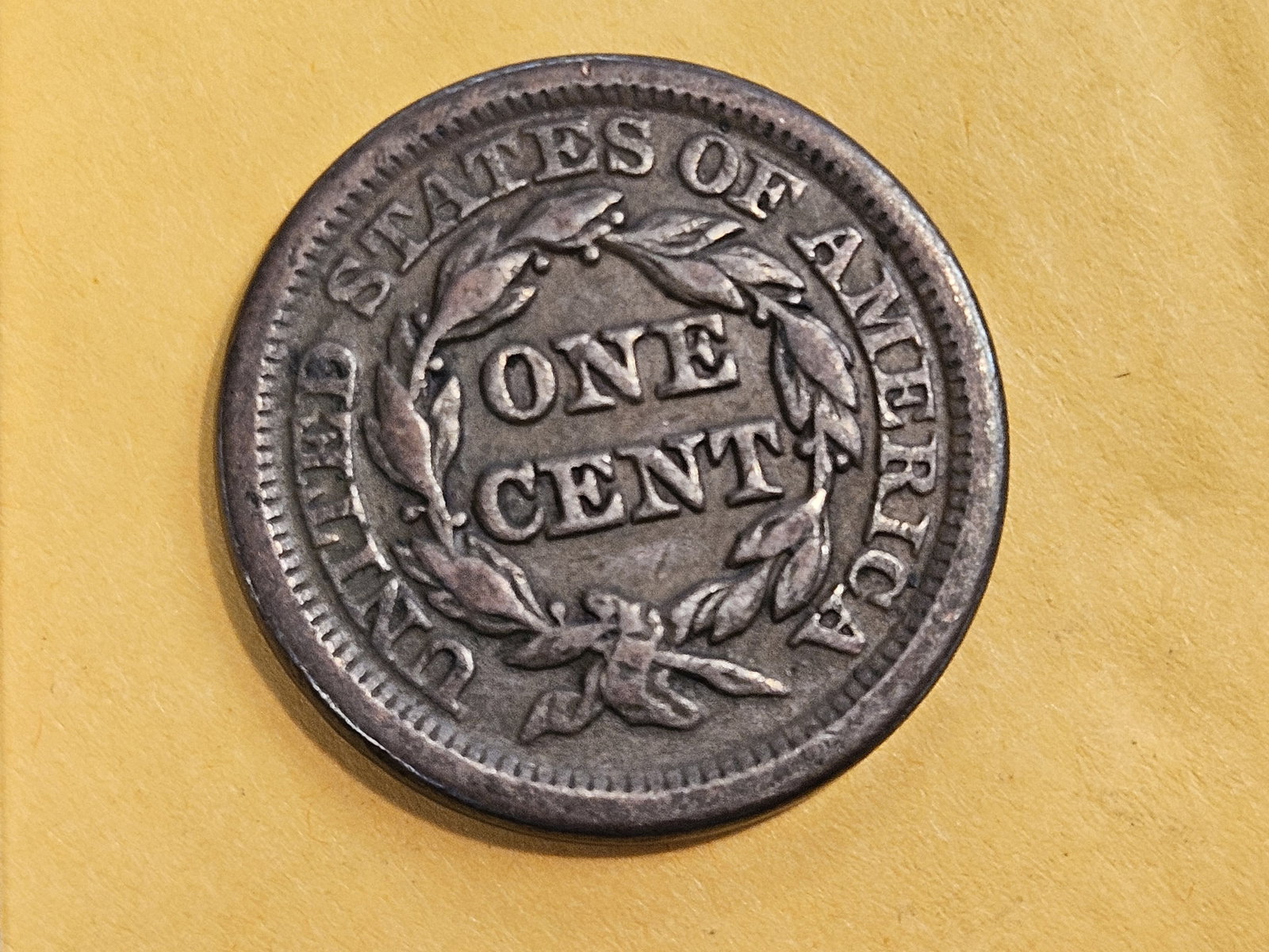 1850 Braided Hair Large Cent in Very Fine - 30 - 3