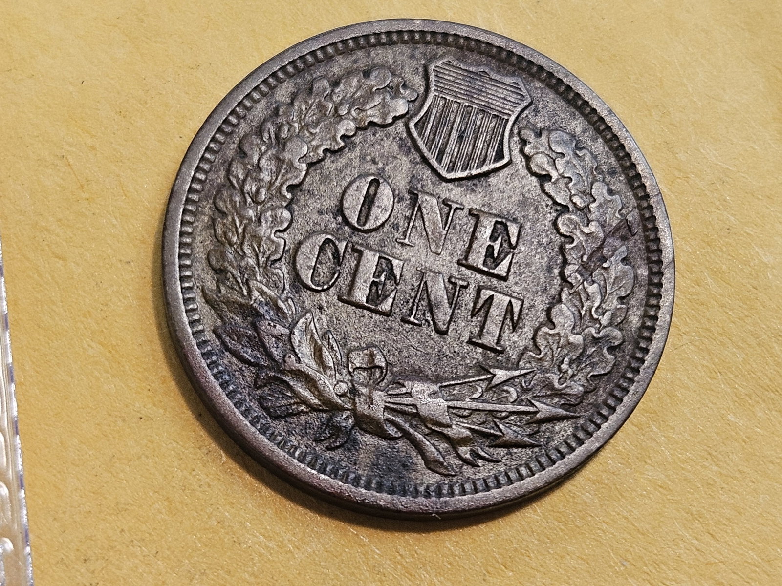 * Semi-Key 1867 Indian Cent in Extra Fine - 4