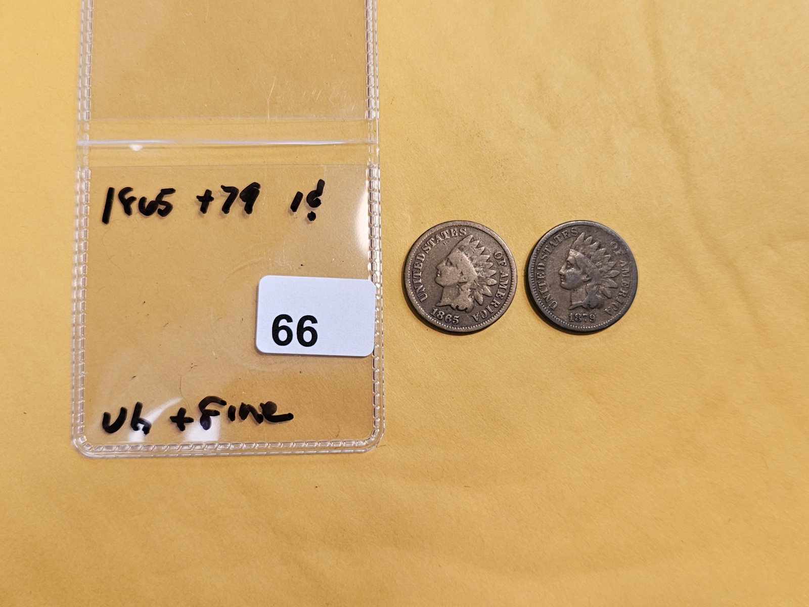 1865 and 1879 Indian Cents - 2