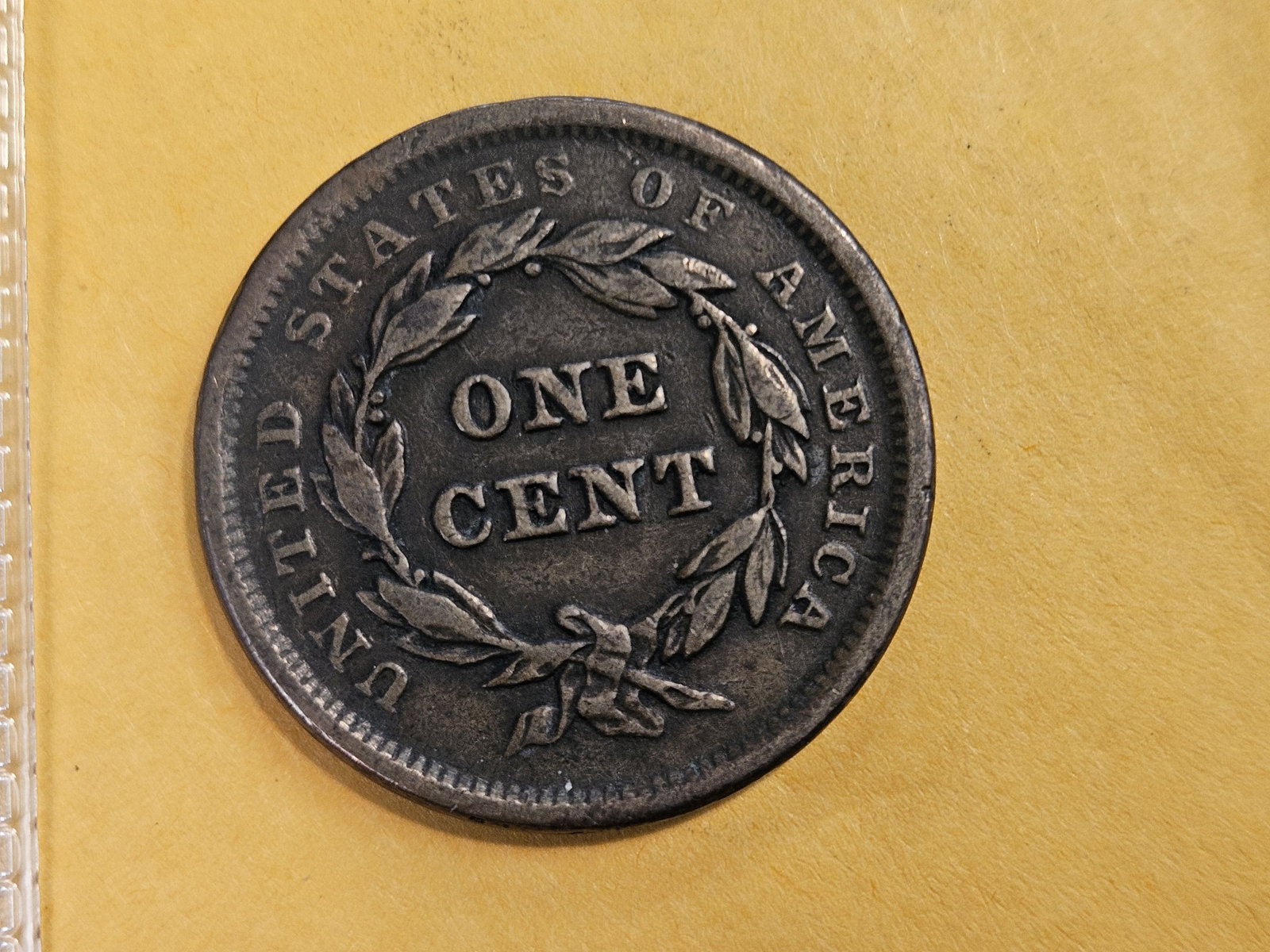 1842 Braided Hair Large Cent in Extra Fine - 3
