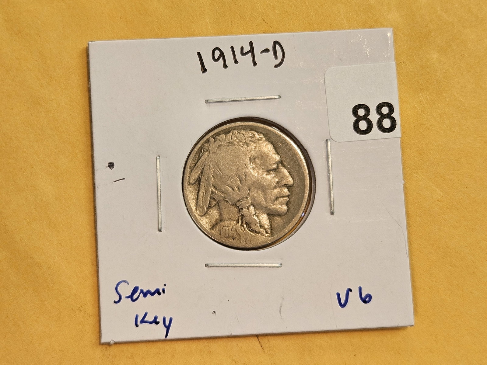 Semi-Key 1914-D Buffalo Nickel in Very Good - 2