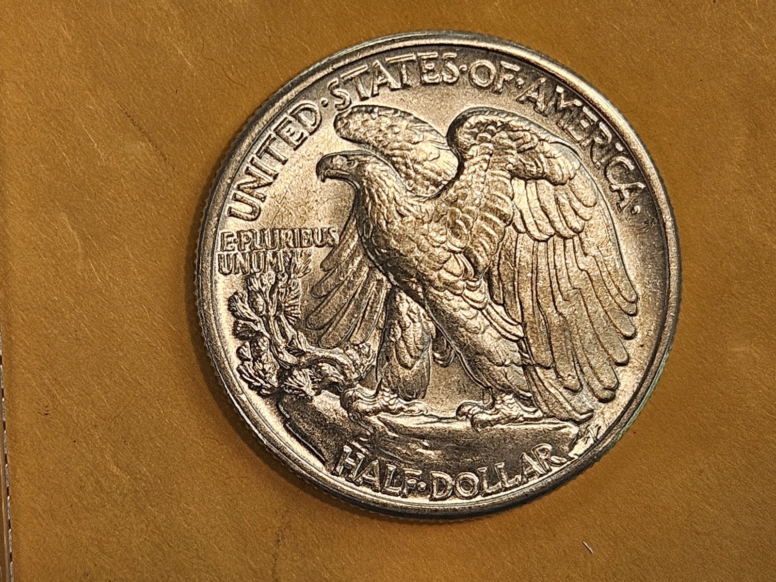 Choice Brilliant Uncirculated 1945 Walking Liberty Half Dollar - 6