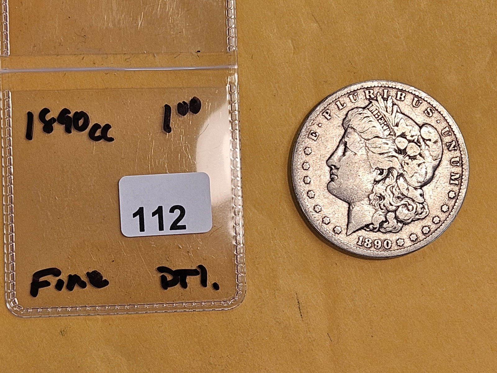 ** KEY DATE ** 1890-CC Morgan Dollar in Fine - details - 2