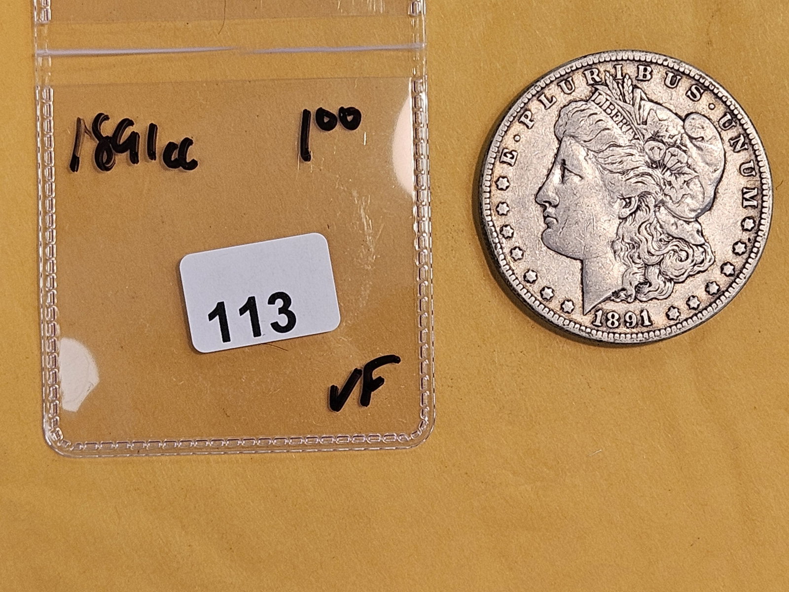 ** KEY DATE ** 1891-CC Morgan Dollar in Very Fine - 2