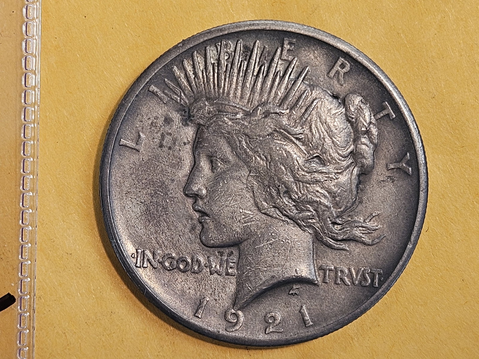 ** KEY DATE ** 1921 Peace Silver Dollar in Extra Fine - 45 - 3