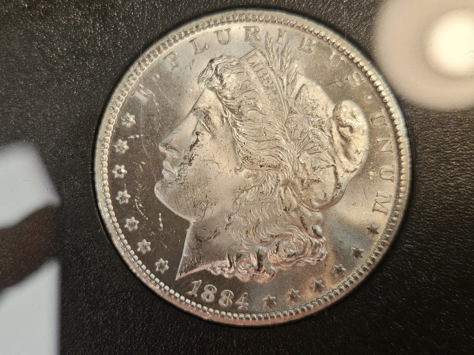 ** KEY DATE ** Very Choice Brilliant Uncirculated 1884-CC Morgan Dollar - 5