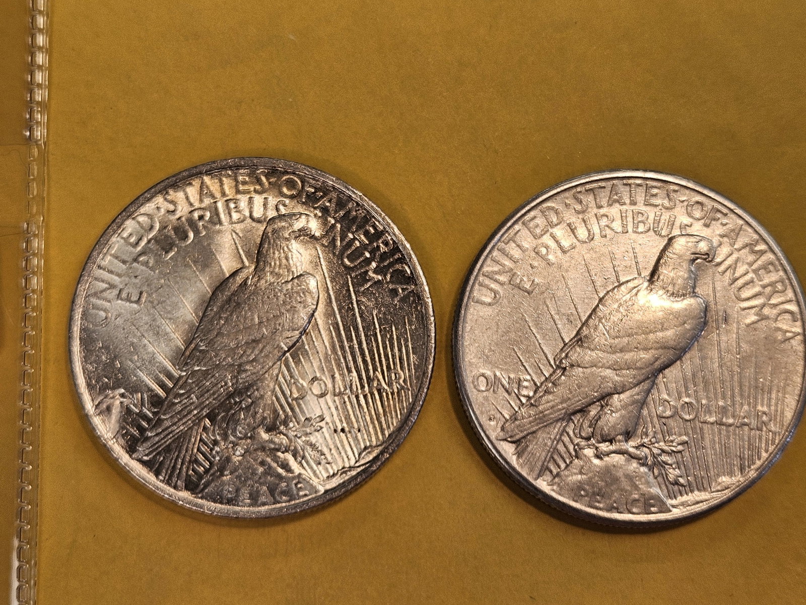 Two More Peace silver Dollars - 3