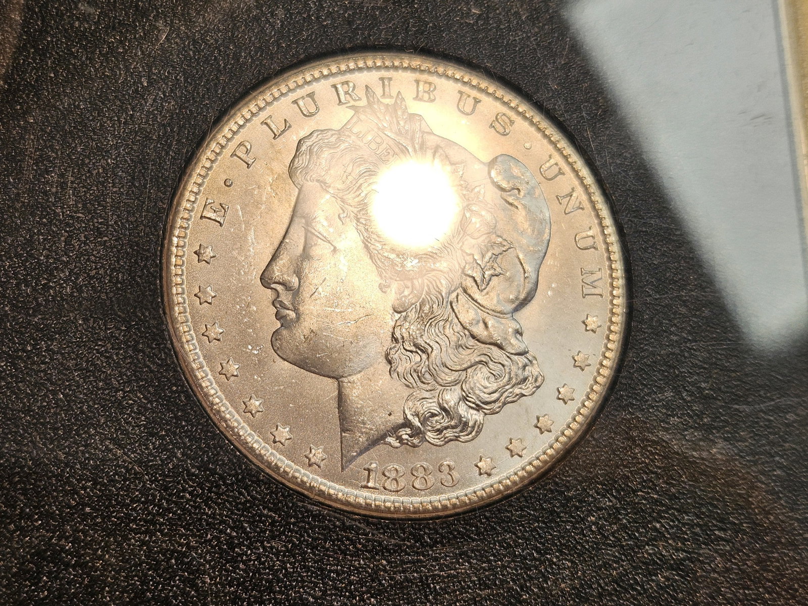 ** KEY DATE ** Choice Brilliant Uncirculated 1883-CC Morgan Dollar - 6