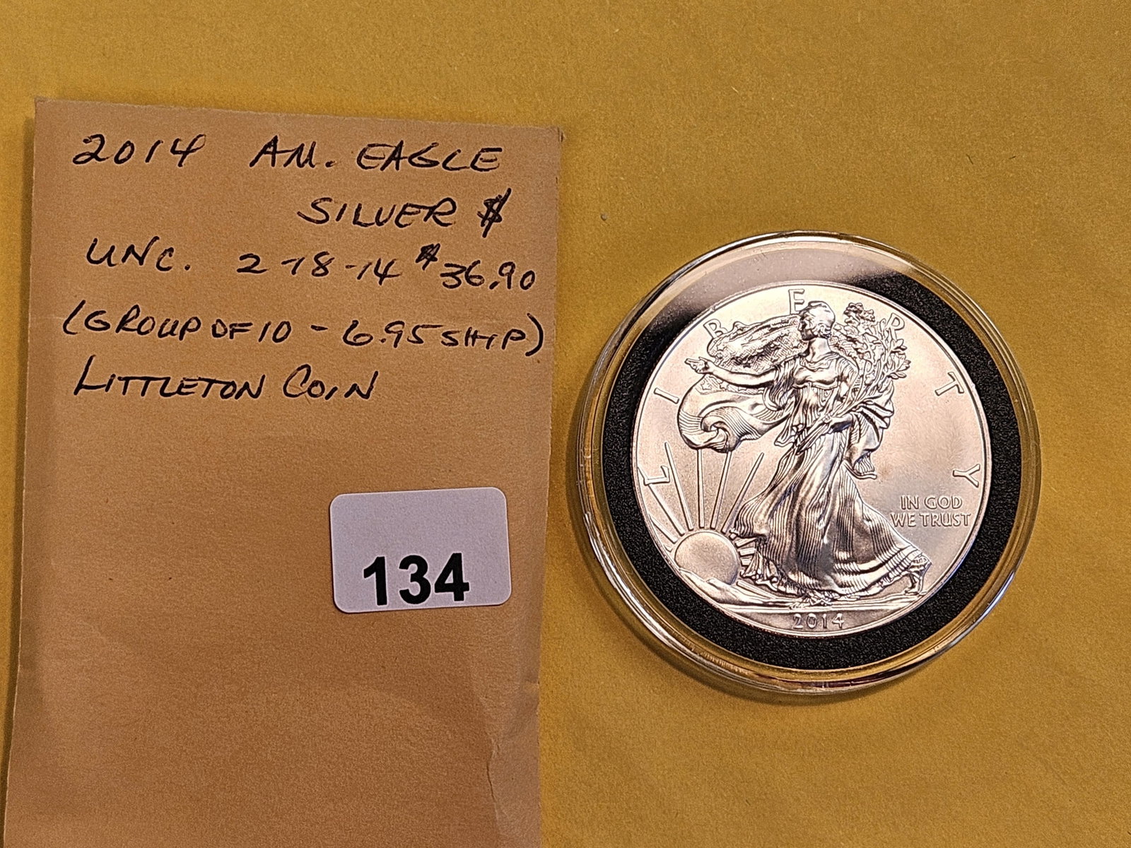 GEM Brilliant Uncirculated 2014 American Silver Eagle - 2