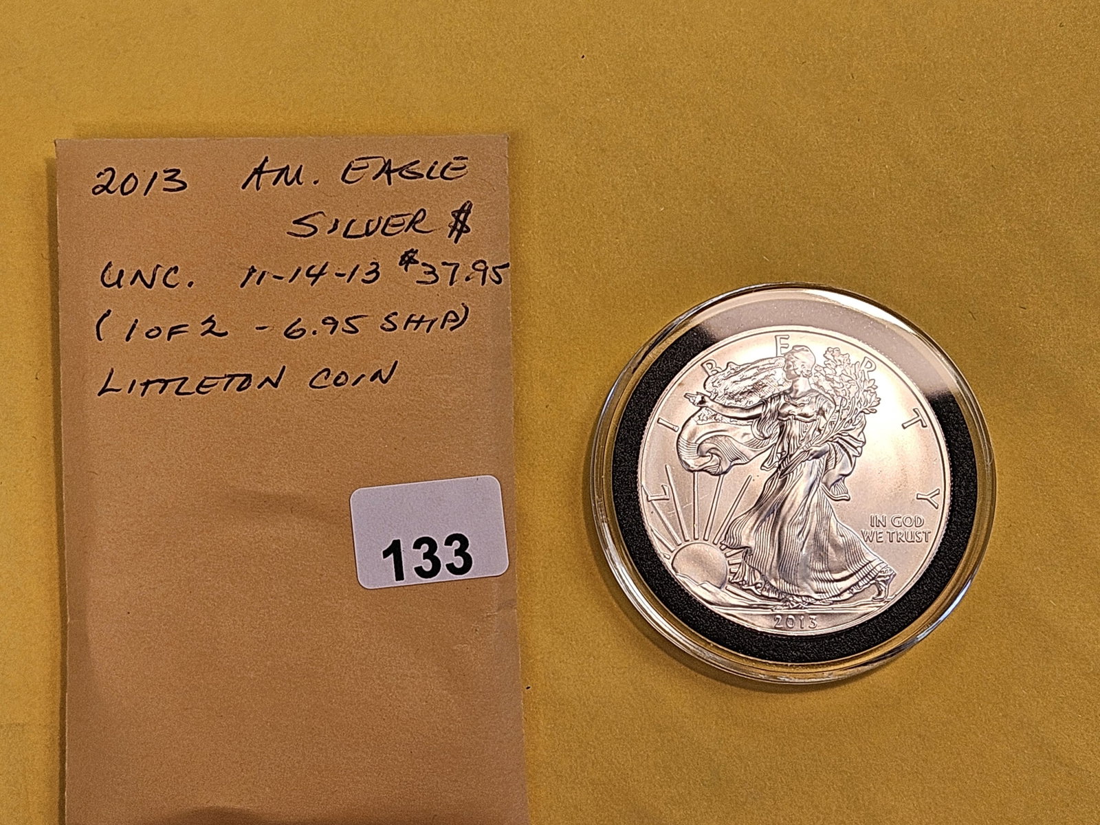 GEM Brilliant Uncirculated 2013 American Silver Eagle - 2