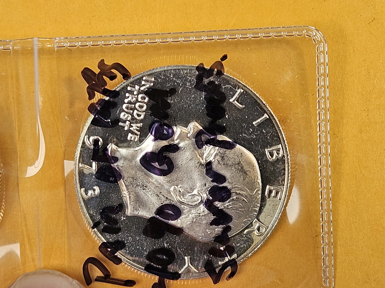 Two GEM Proof Deep Cameo 1973-S SILVER Eisenhower Dollars - 2
