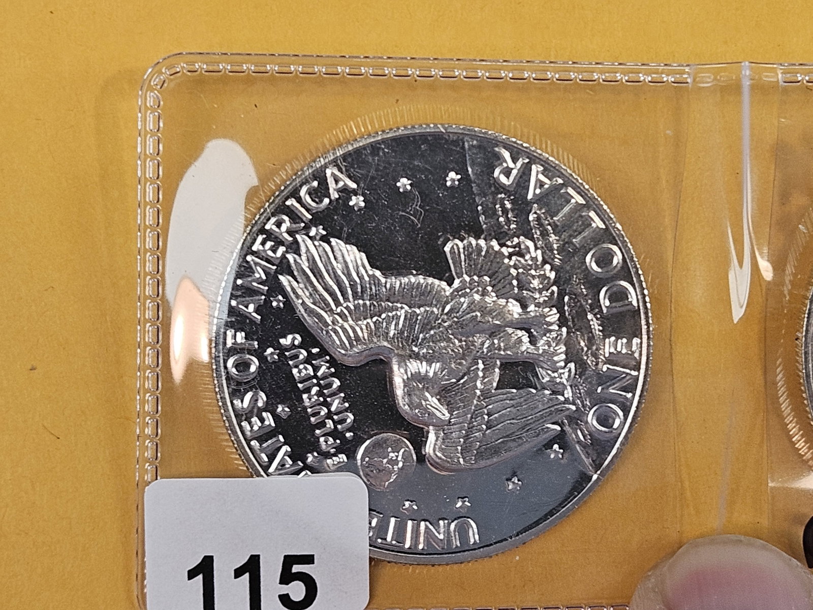 Two GEM Proof Deep Cameo 1973-S SILVER Eisenhower Dollars - 3
