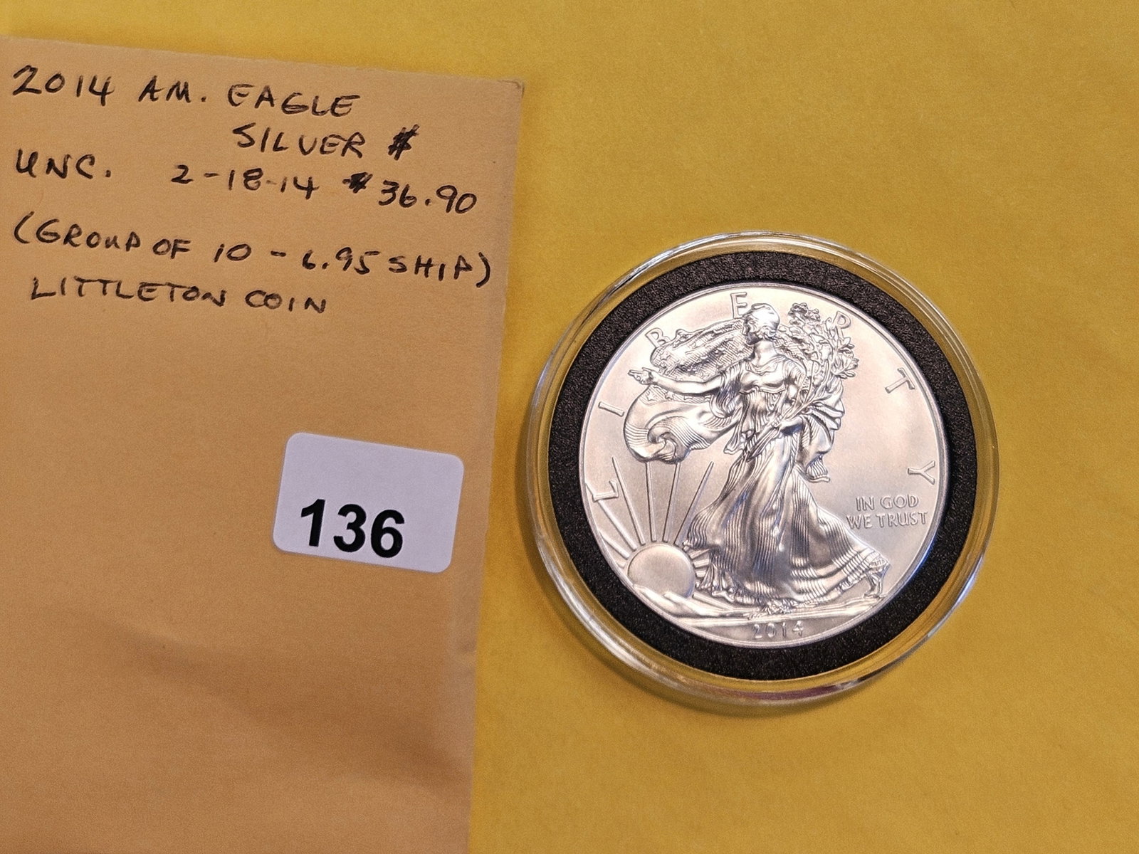 GEM Brilliant Uncirculated 2014 American Silver Eagle - 2