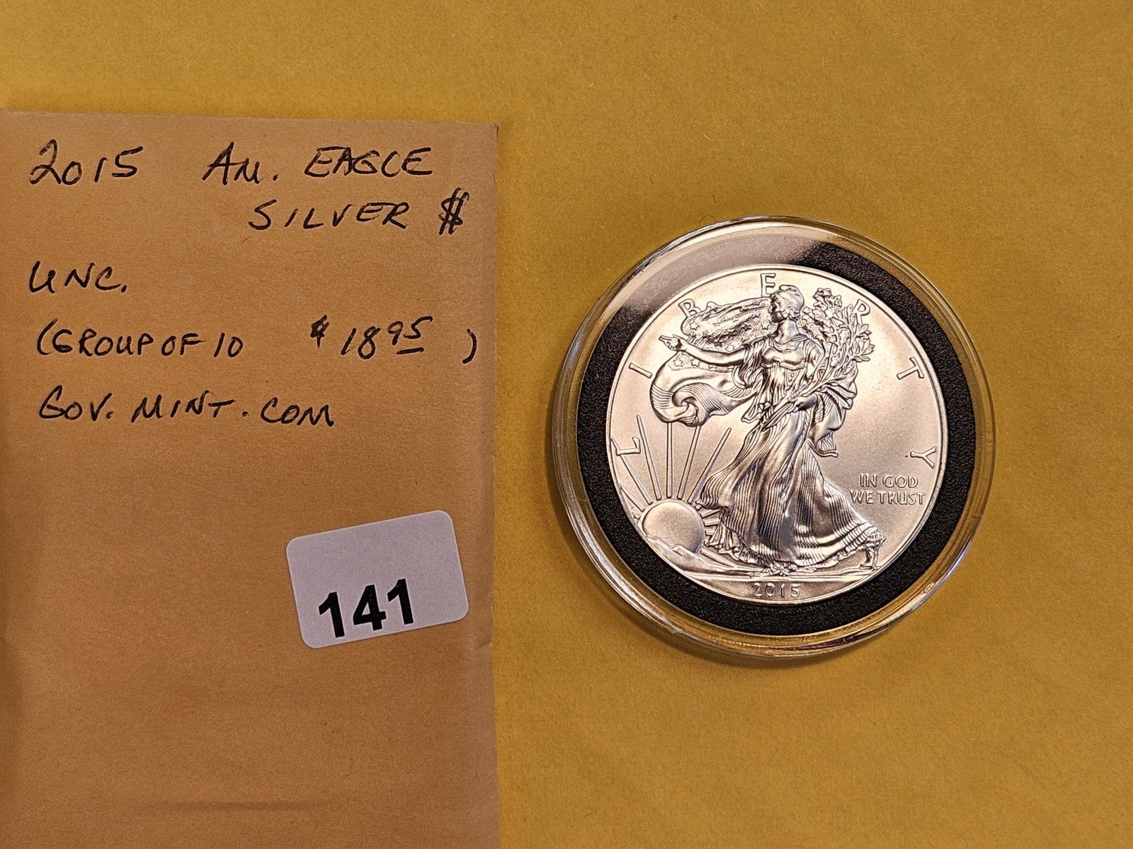 GEM Brilliant Uncirculated 2015 American Silver Eagle - 2