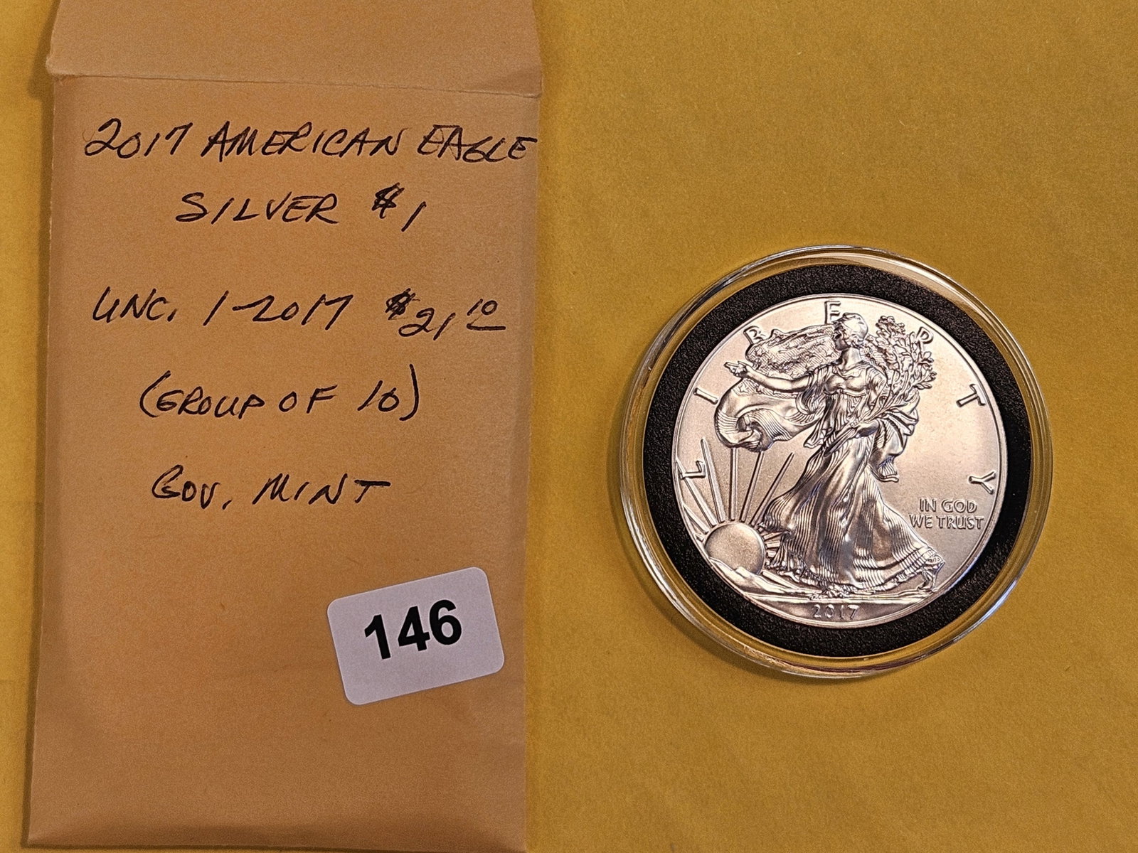 GEM Brilliant Uncirculated 2017 American Silver Eagle - 2