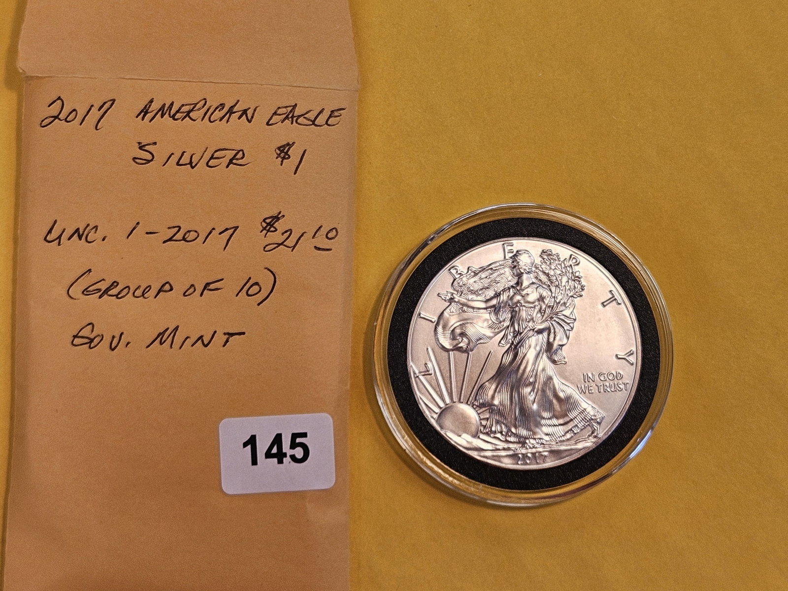 GEM Brilliant Uncirculated 2017 American Silver Eagle - 2