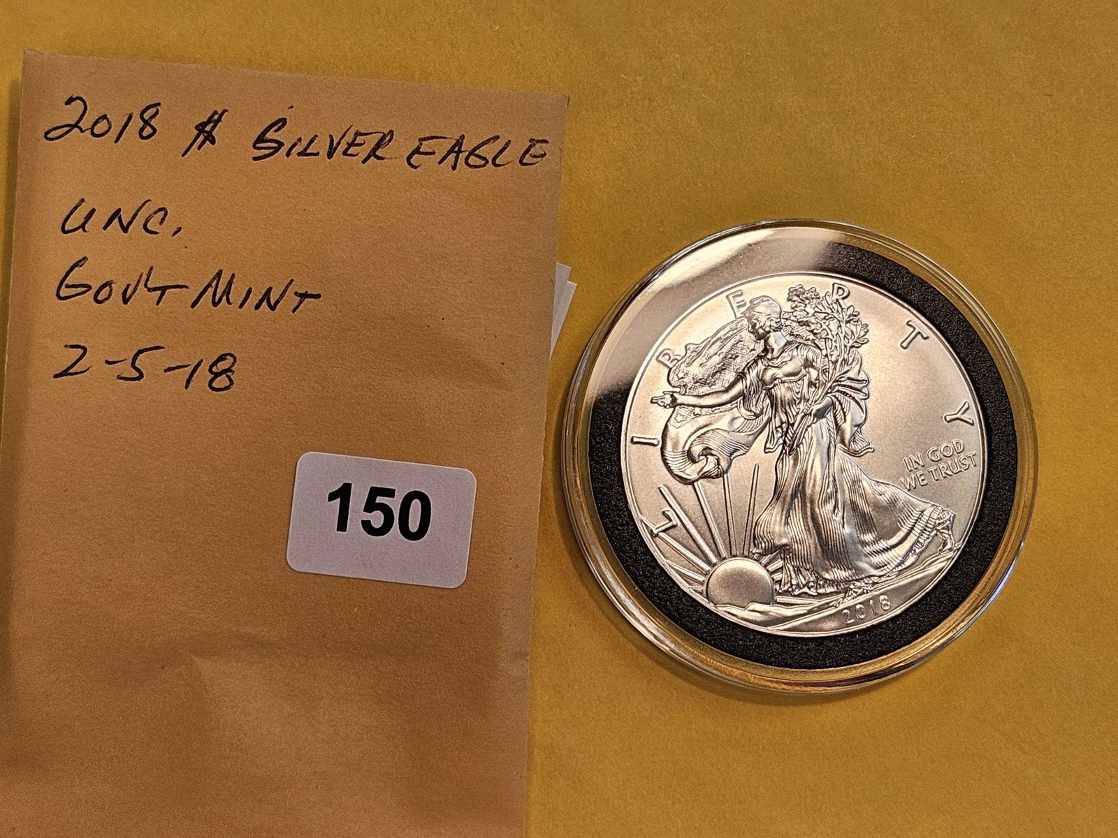 GEM Brilliant Uncirculated 2018 American Silver Eagle - 2