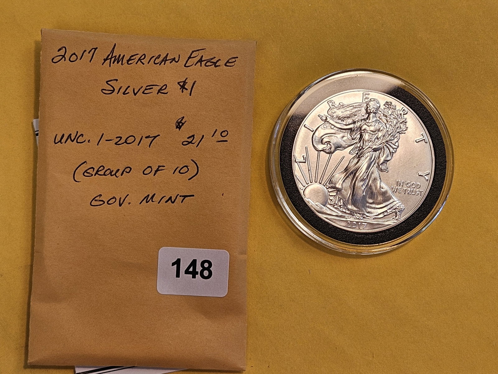 GEM Brilliant Uncirculated 2017 American Silver Eagle - 2