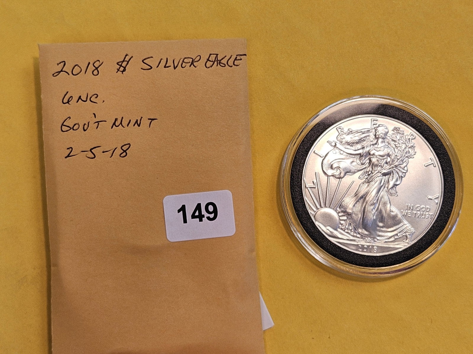 GEM Brilliant Uncirculated 2018 American Silver Eagle - 2