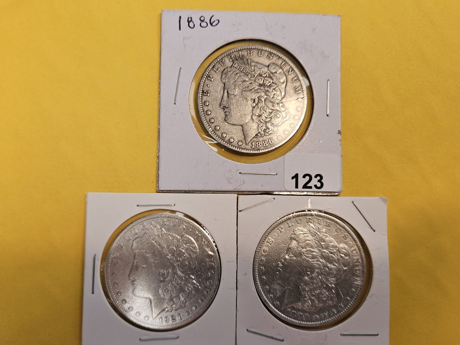 Four Morgan Silver Dollars - 2
