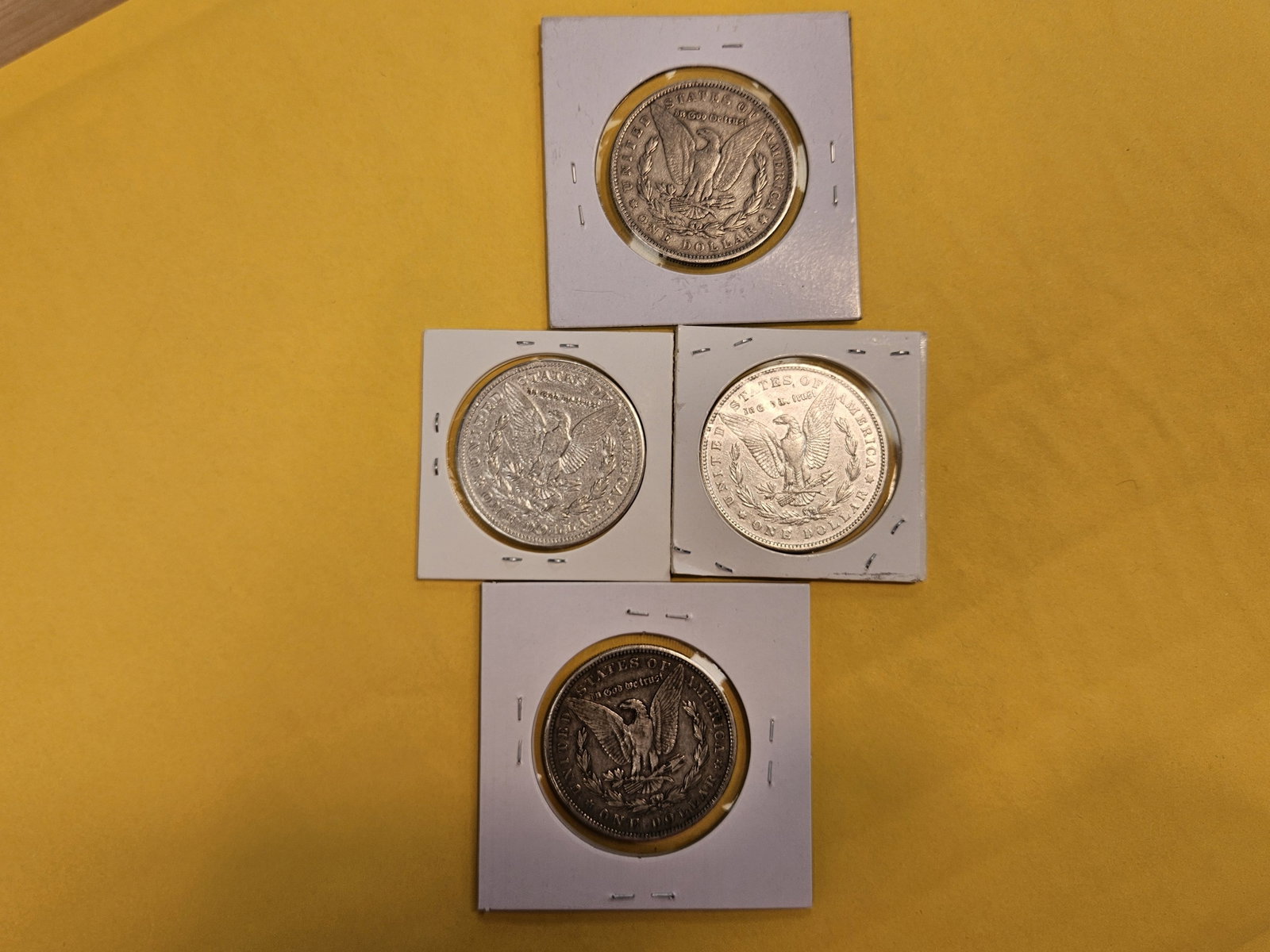 Four Morgan Silver Dollars - 4