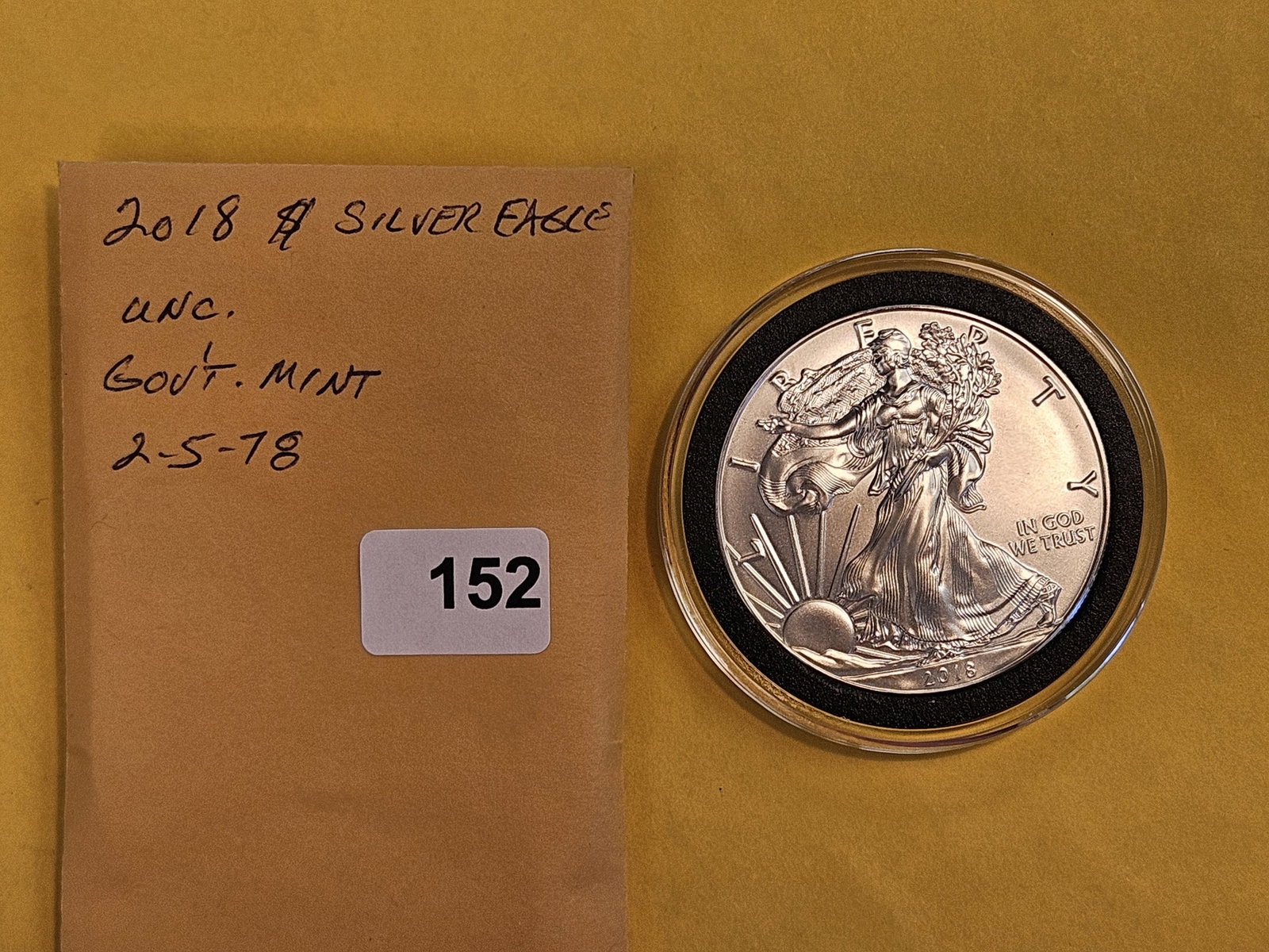 GEM Brilliant Uncirculated 2018 American Silver Eagle - 2