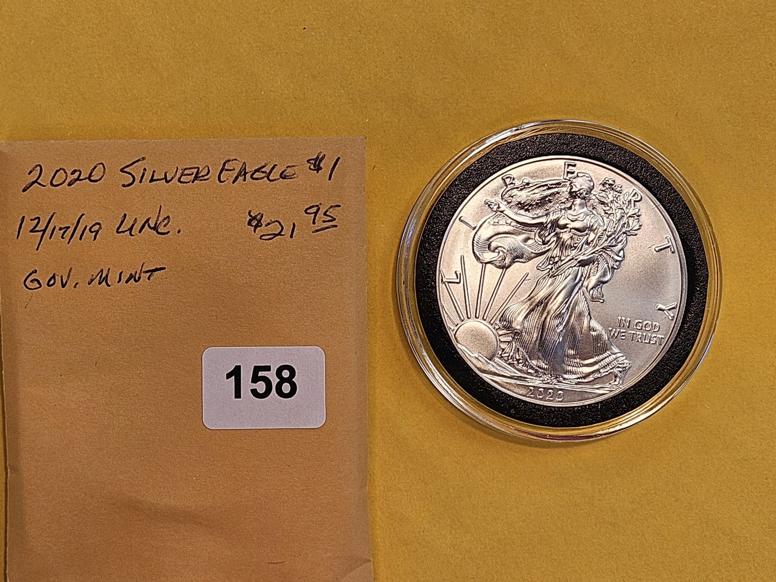 GEM Brilliant Uncirculated 2020 American Silver Eagle - 2