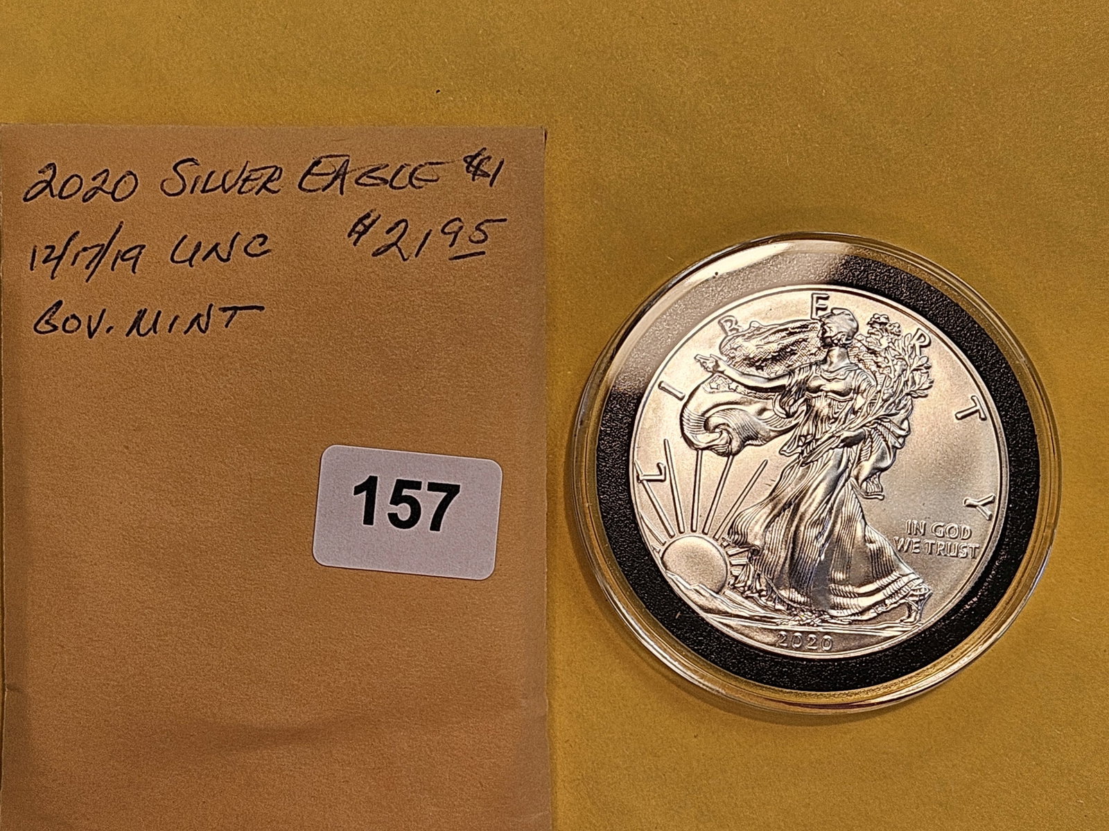 GEM Brilliant Uncirculated 2020 American Silver Eagle - 2